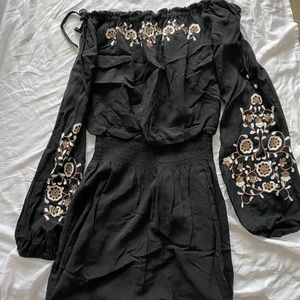 Off the shoulder Black Dress